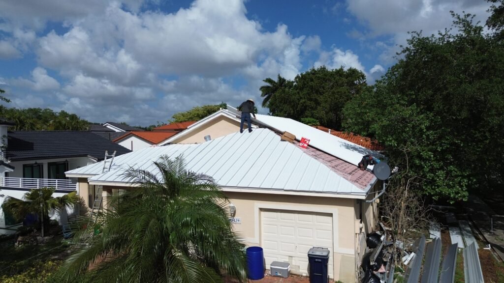 Metal roofing by CV Quality Builders in Hollywood, Fort Lauderdale and South Florida